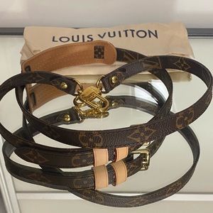 Louis Vuitton J52315 Adjustable Bandouliere Monogram Strap in Brown